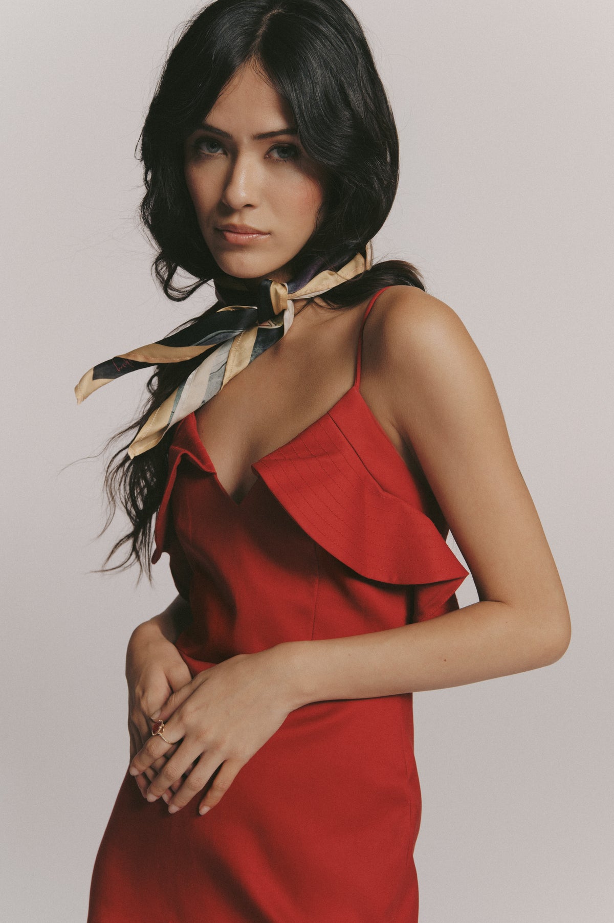 STEP WITH HER X SILK SCARF